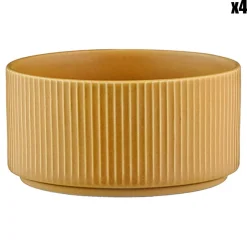 4 Bols Scandi jaune ocre - 40 cl