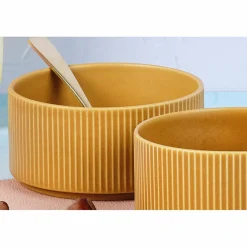 4 Bols Scandi jaune ocre - 40 cl