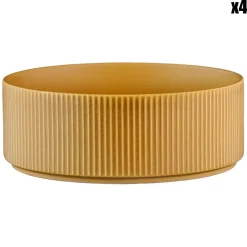 4 Bols Scandi jaune ocre - 100 cl