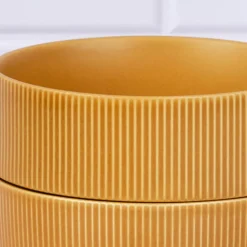 4 Bols Scandi jaune ocre - 100 cl