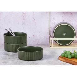 4 Bols Scandi vert olive - 100 cl