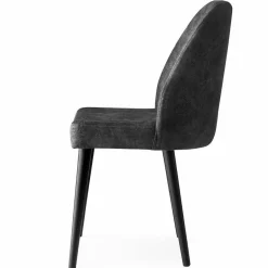 4 Chaises Dallas anthracite - 50x90x49 cm