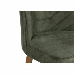 2 Chaises Dallas noyer/vert foncé - 90x50x49 cm