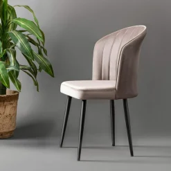 4 Chaises Rubi marron - 52x85x42 cm