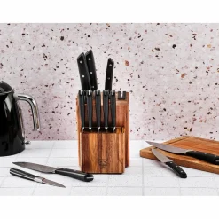 6 Couteaux à steak Erling inox mat - 26x3x1 cm