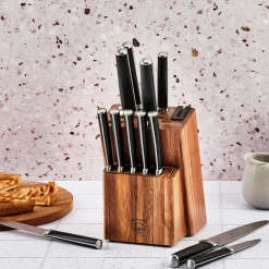 6 Couteaux à steak Jona inox mat - 24x2x1 cm