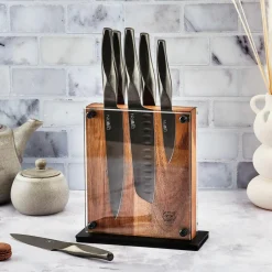 6 Couteaux de cuisine Larus - 6 pièces gris métal