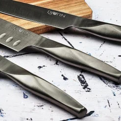 6 Couteaux de cuisine Larus - 6 pièces gris métal