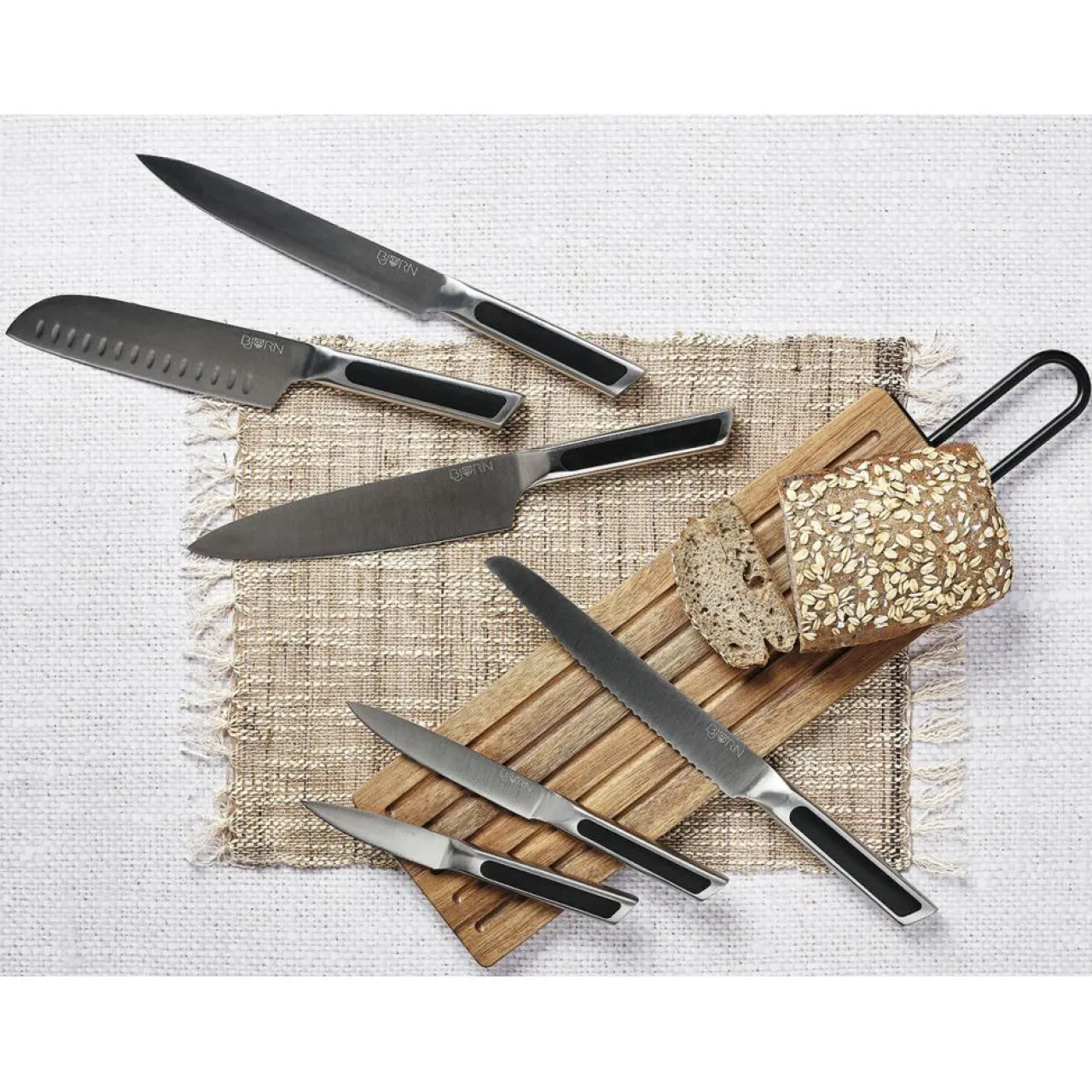 6 Couteaux de cuisine Loki inox mat