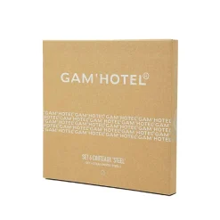 6 Couteaux Steel noirs