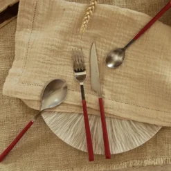 6 Cuillère à café Colorama magenta - 16.5 cm