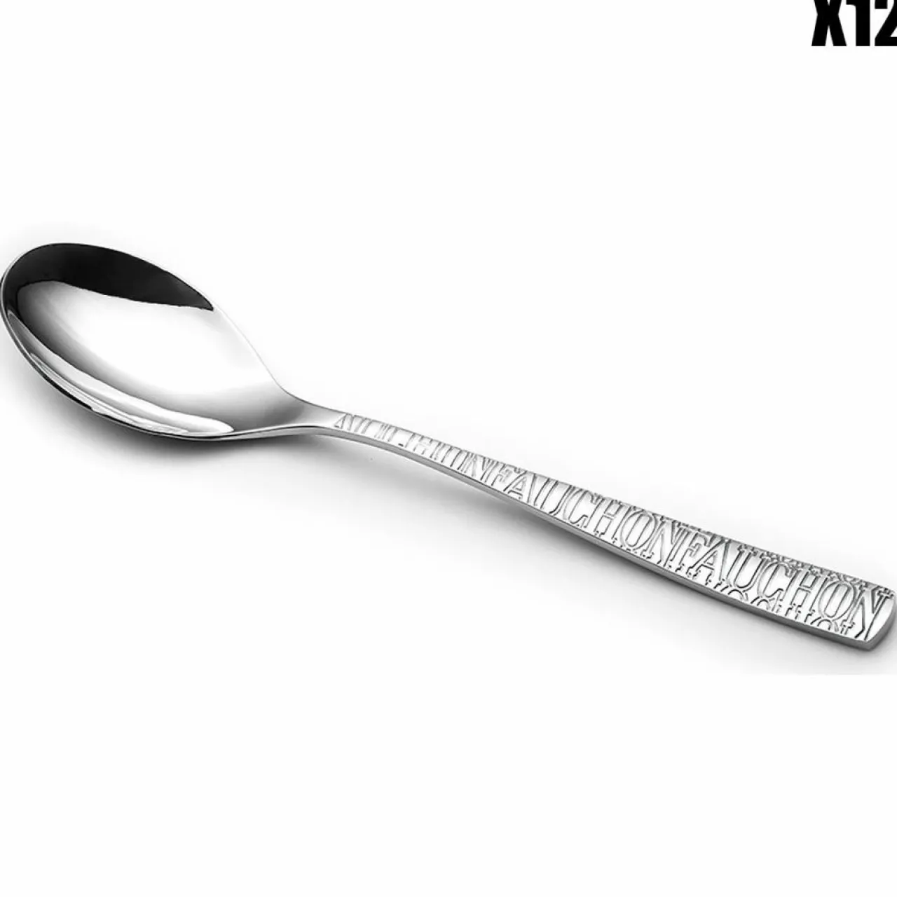 12 Cuillères à moka Signature argentées - 11.5 cm