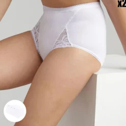 2 Culottes Coton & Dentelle blanches