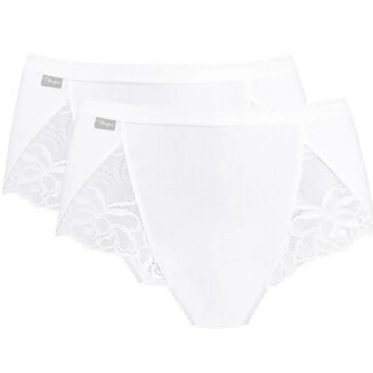 2 Culottes Coton & Dentelle blanches