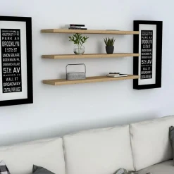 3 Etagères murales Boss saphir - 60x1.8x14.5 cm