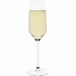 3 Flûtes à Champagne transparentes - 22 cl