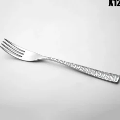 12 Fourchettes à entremets Signature argentées - 18.6 cm