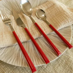 6 Fourchettes de table Colorama magenta - 21 cm