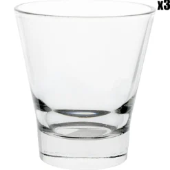 3 Gobelets Conic transparents - 35cl