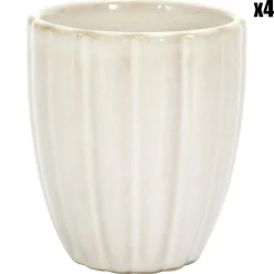4 gobelets espresso vlora beiges - D.6.2x7.2 cm