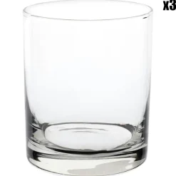 3 Gobelets Globe transparents - 33cl