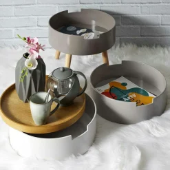 6 Mugs Au grès du temps gris - 30 cl