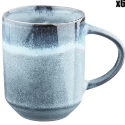 6 Mugs Genesis bleus - 40 cl