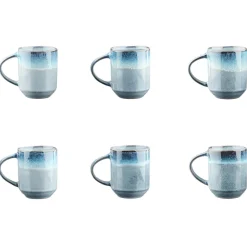 6 Mugs Genesis bleus - 40 cl