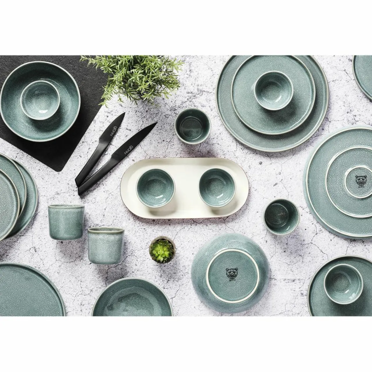 6 Mugs Magma bleus - 20 cl