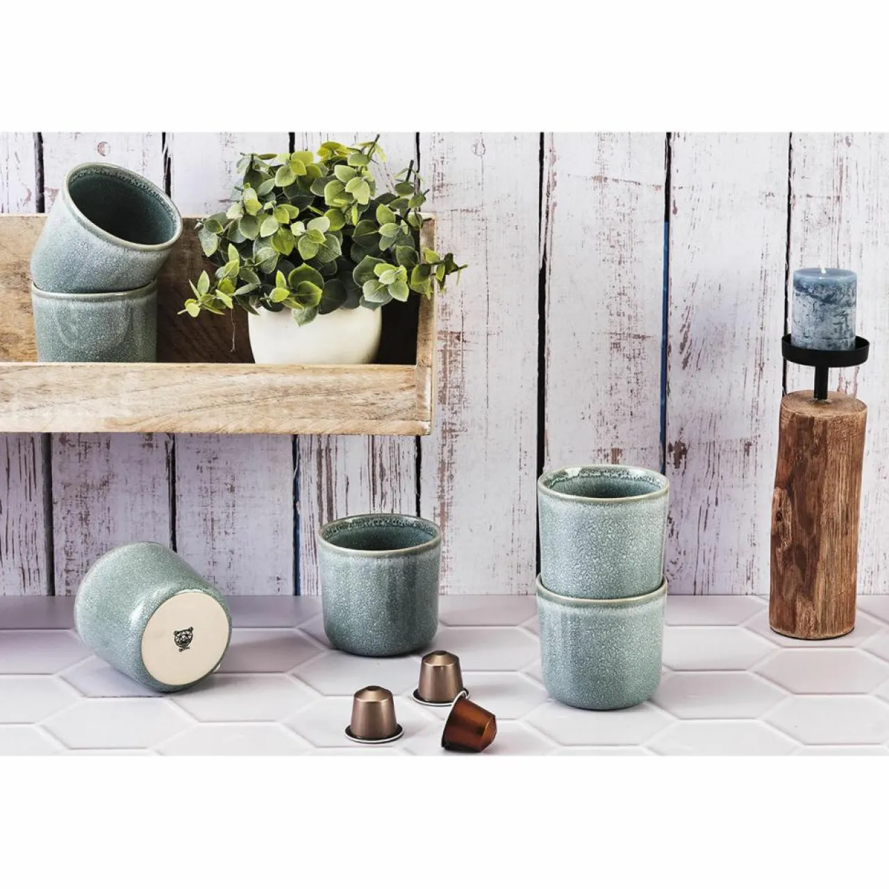 6 Mugs Magma bleus - 20 cl