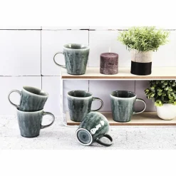 6 Mugs Moon bleu nuit - 40 cl