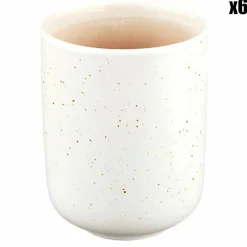 6 Mugs Oxygen rose poudre/beige - 30 cl