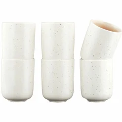 6 Mugs Oxygen rose poudre/beige - 30 cl