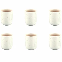 6 Mugs Oxygen rose poudre/beige - 30 cl