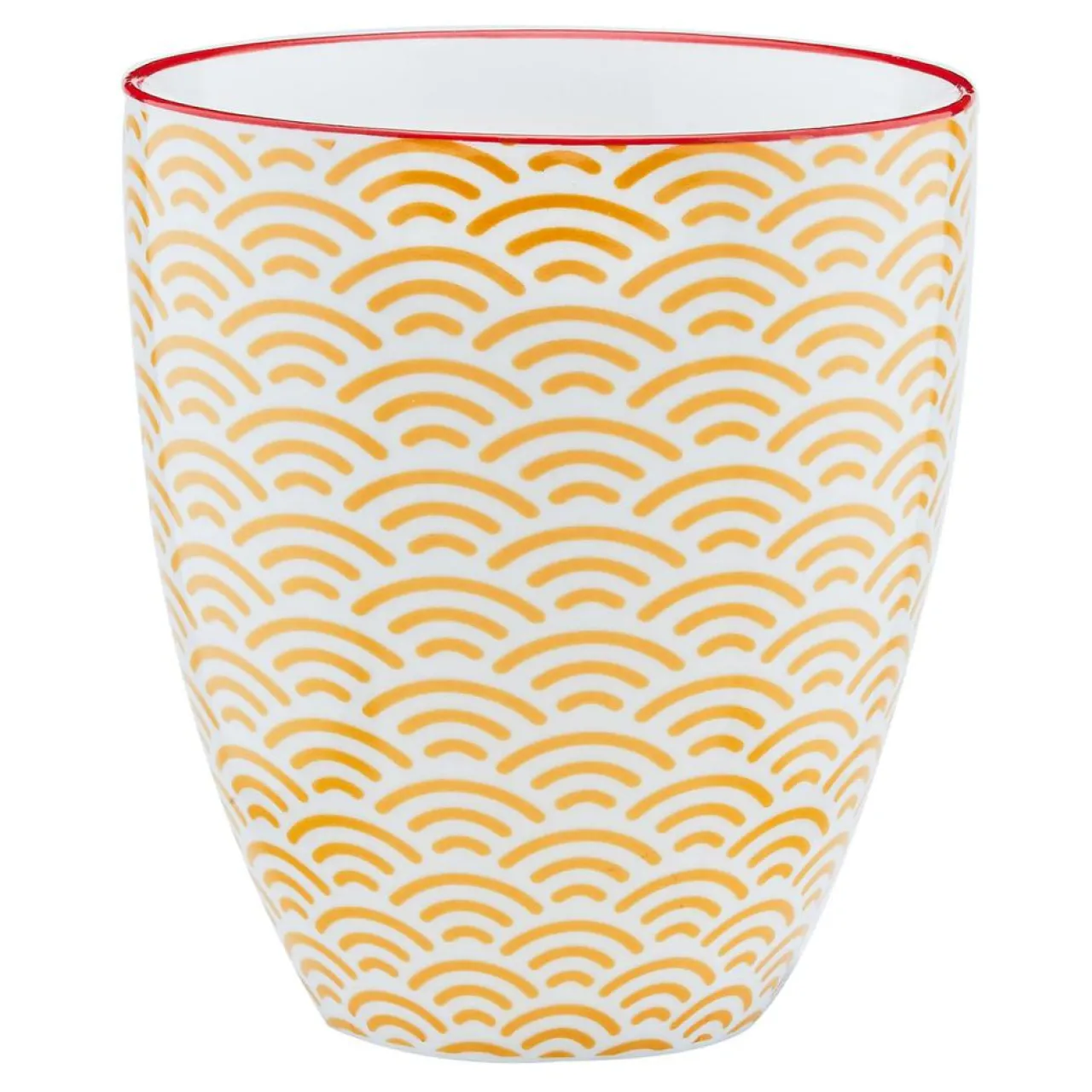 6 Mugs Pattern Color bleu clair/rouge/jaune - 30 cl