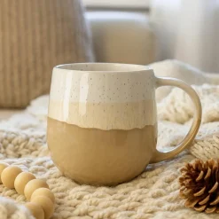 6 Mugs Riga Beige44Cl En Grès