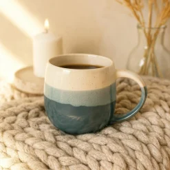 6 Mugs Rita Bleu44Cl En Grès