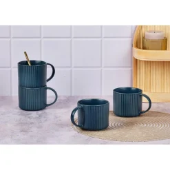4 Mugs Scandi bleu marine - 50 cl