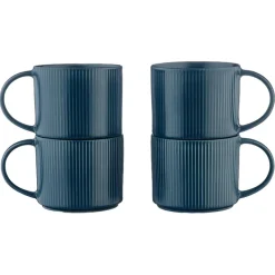 4 Mugs Scandi bleu marine - 50 cl