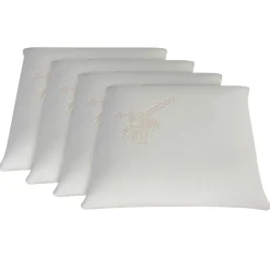 4 Oreillers à Mémoire de forme BIO blancs - 60x60 cm