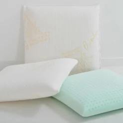 4 Oreillers à Mémoire de forme BIO blancs - 60x60 cm