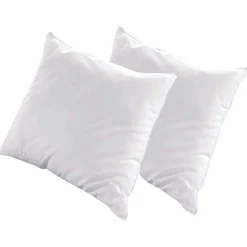 2 Oreillers Alaska à Fibres creuses polyester blancs - 65x65 cm