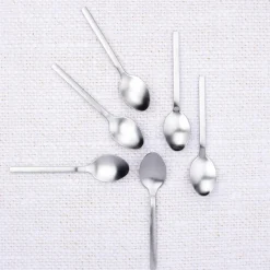 6 Petites cuillères Emund inox mat