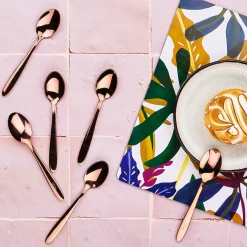 6 Petites cuillères Kaja cuivrées