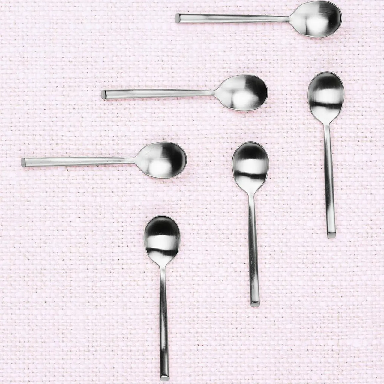 6 Petites cuillères Knut inox mat