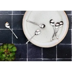 6 Petites cuillères Knut inox mat