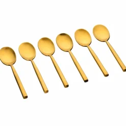 6 Petites cuillères Nils dorées