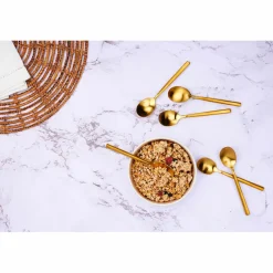 6 Petites cuillères Nils dorées