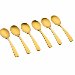 6 Petites cuillères Oglu dorées
