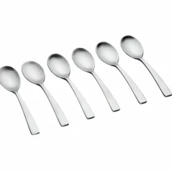 6 Petites cuillères Oglu inox mat